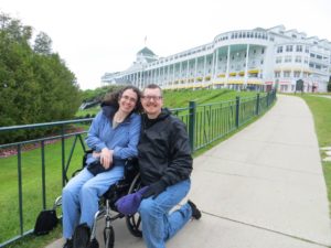 Angie and T.R. at Mackinac Island for anniversary