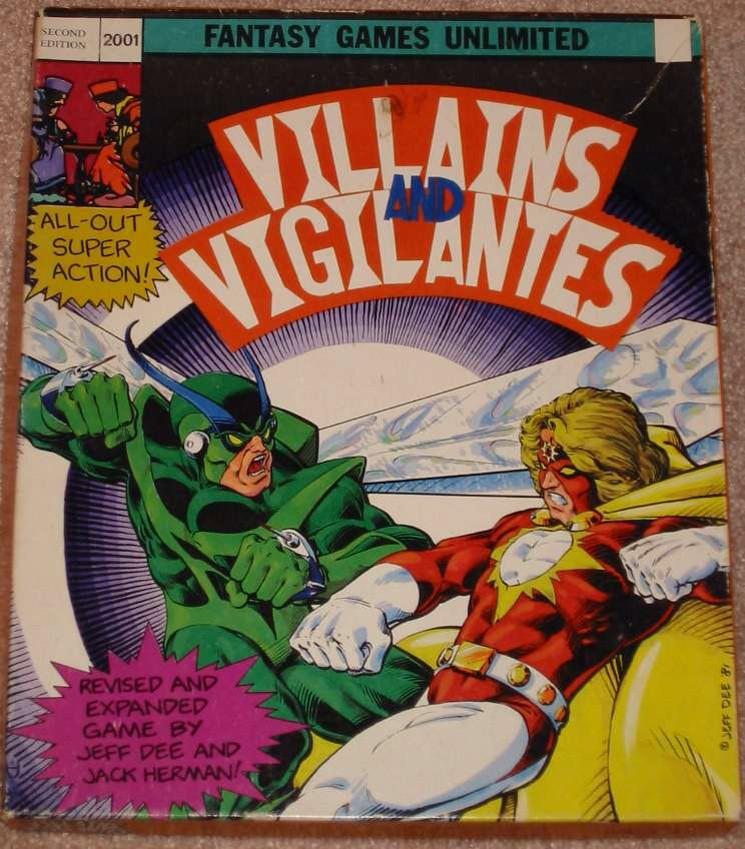 Villains and Vigilantes RPG cover