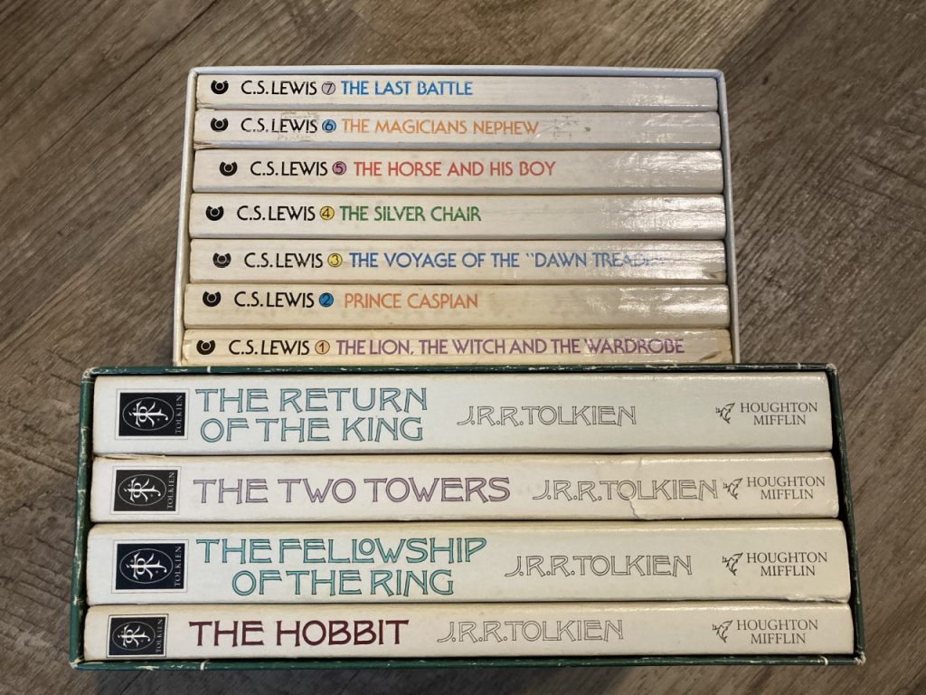 The Lord of the Rings and The Chronicles of Narnia box sets. 