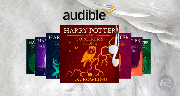Harry Potter audible book covers