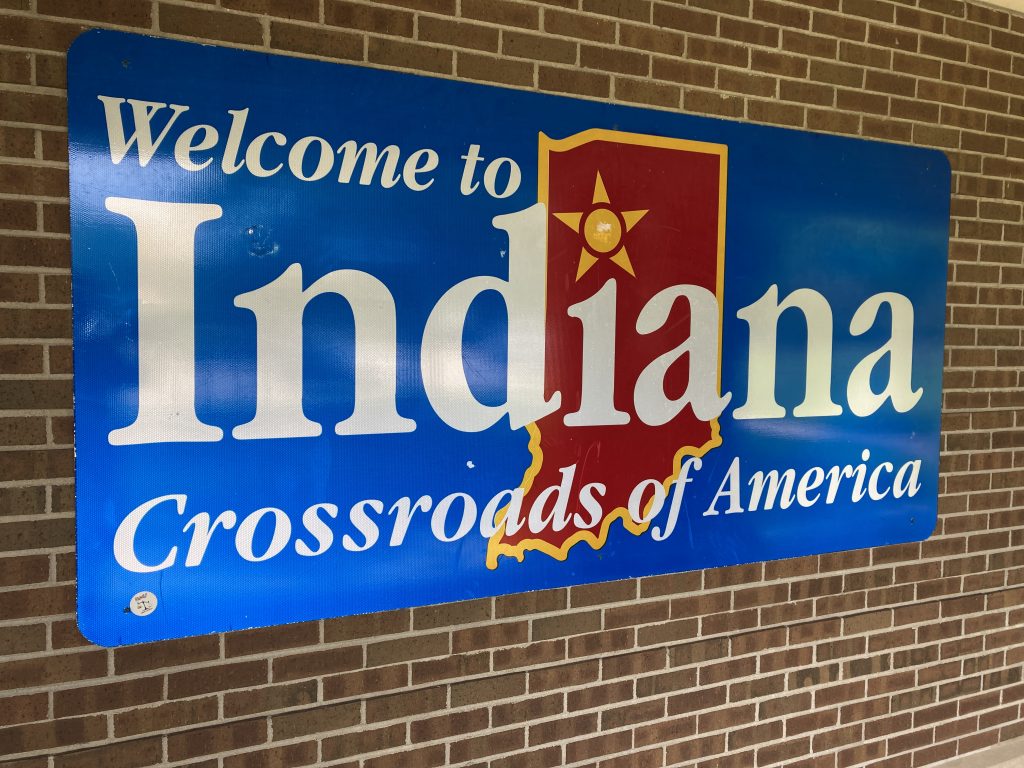 Indiana sign.