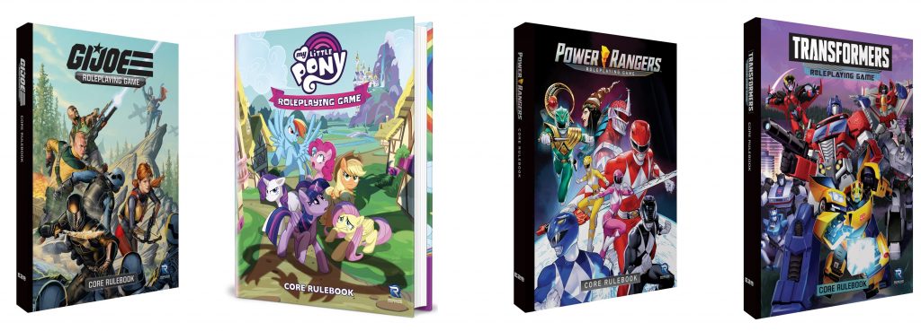 GI Joe RPG, My Little Pony RPG, Power Rangers RPG, Transformers RPG